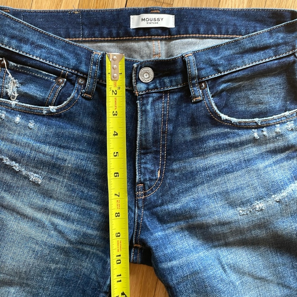Moussy Vintage Bridgeville Slim Straight Jeans - Size 28 - Picture 6 of 8